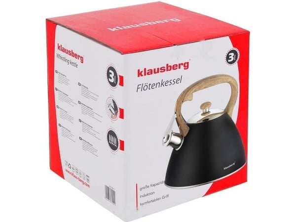Klausberg vannkoker med fløyte 3 l KB-7262