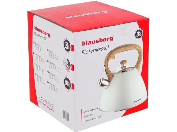 Kjele, klassisk vannkoker 3 l, grå Klausberg
