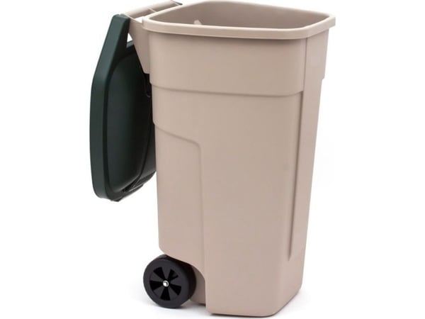 Curver Beige pyörällinen roskakori 110L (176805)