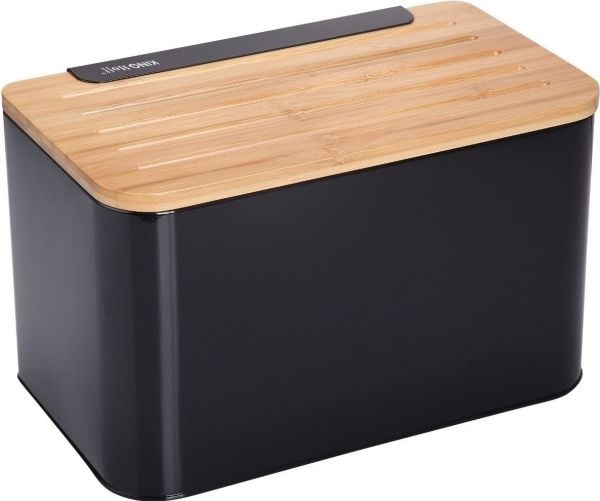 KingHoff bambuteräksinen leipälauta leikkuulaudalla (KH-1071)