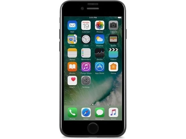 Moshi IonGlass, Apple, iPhone 7, Reptålig, Svart, Transparent, 1 styck