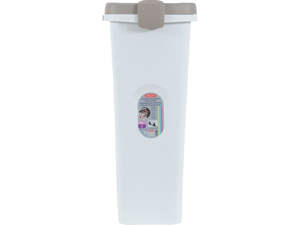 Zolux förvaringsburk för foder vit/ljusblå 40L / 15kg (474348)