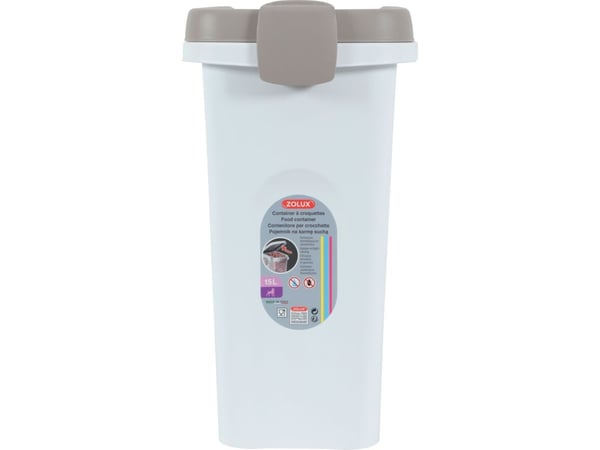Zolux ruokasäiliö valkoinen/vaaleanharmaa 15L / 6kg (474346)