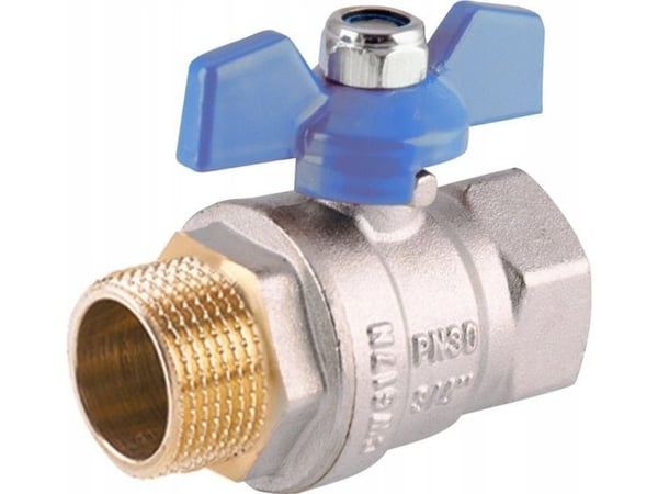 Perfexim Vannkuleventil WZ DN20 blå sommerfuglforsterket PHA-004 G3/4 WZ PN30 N DN20 [10/100]
