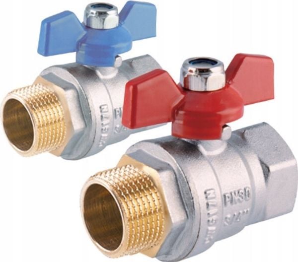 Perfexim Vannkuleventil WZ DN20 blå sommerfuglforsterket PHA-004 G3/4 WZ PN30 N DN20 [10/100]