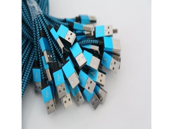 USB-kaapeli Omega USB-A - microUSB 1 m sininen (OUFBBMBL)