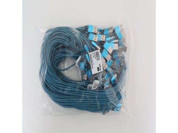 USB-kaapeli Omega USB-A - microUSB 1 m sininen (OUFBBMBL)