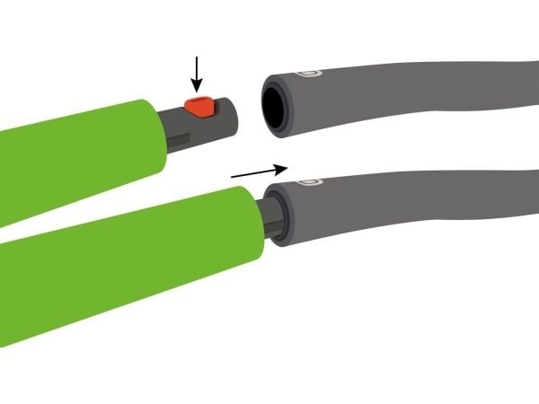 Schildkrot Hula-Hop med nagler 960035 100cm grønn