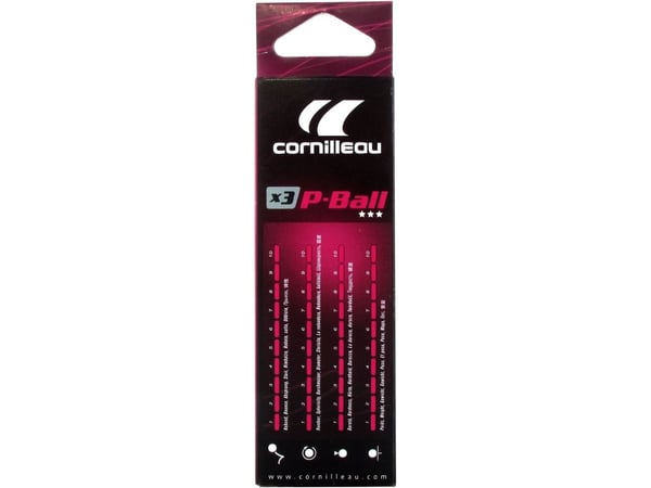 Cornilleau ITTF P-pallot valkoinen 3 kpl.