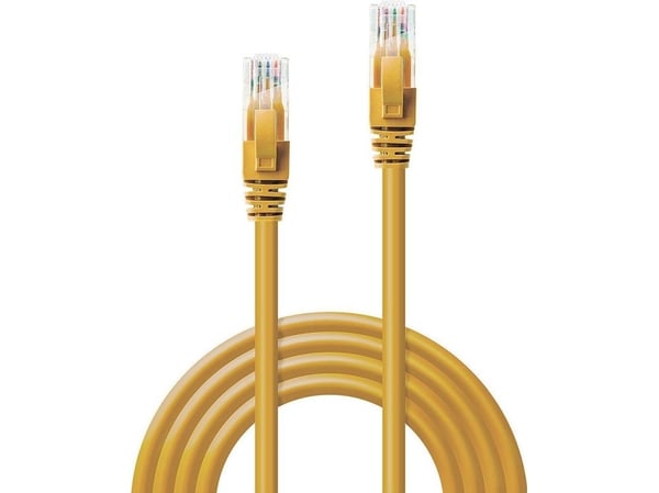 Lindy 48065, 5 m, Cat6, U/UTP (UTP), RJ-45, RJ-45, Gult