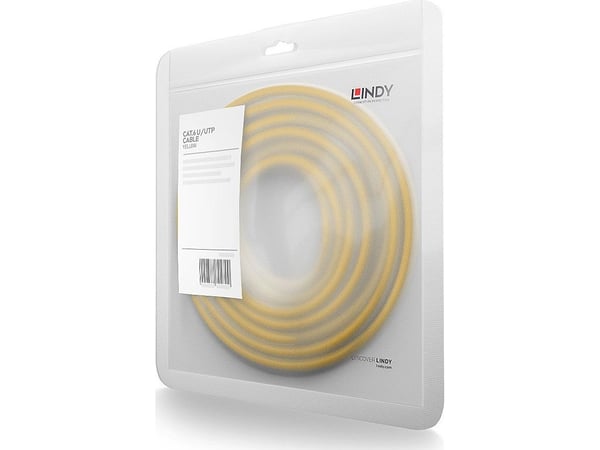 Lindy 48060, 0,3 m, Cat6, U/UTP (UTP), RJ-45, RJ-45, Gult