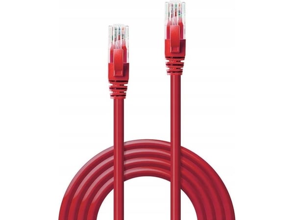 Lindy 48031, 0,5 m, Cat6, U/UTP (UTP), RJ-45, RJ-45, Rød