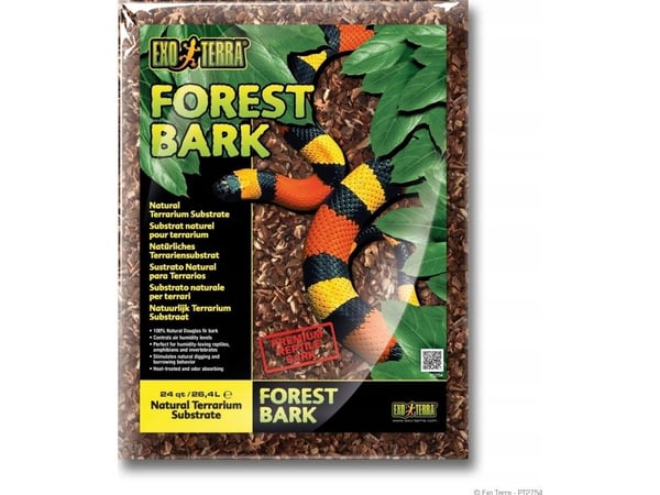 Exo Terra underlägg för terrarium Forrest Bark 26,4 l