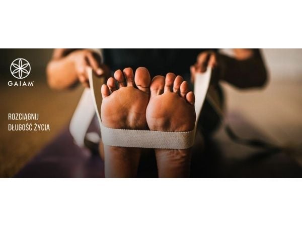 Gaiam Pasek do jogi szary (61378)