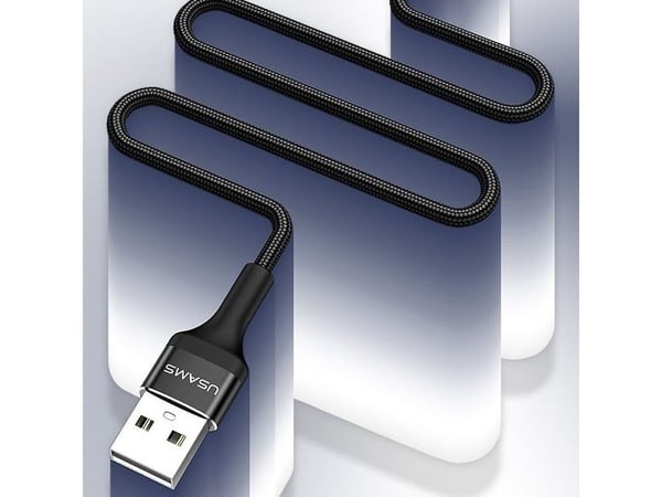 USB-kabel Usams USB-A til microUSB 1,2 m svart (SJ224USB01)