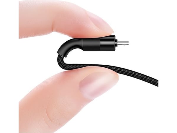 USB-kabel Usams USB-A til microUSB 1,2 m svart (SJ224USB01)