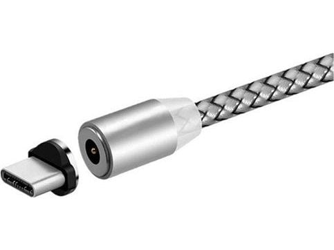 USB-kabel Prolink USB-A til microUSB + USB-C grå (023344)