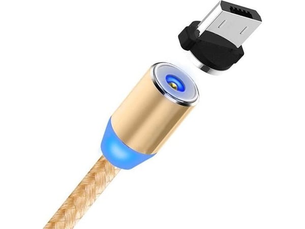 Kabel USB Prolink USB-A - USB-C + microUSB + Lightning 1 m Złoty (023342)