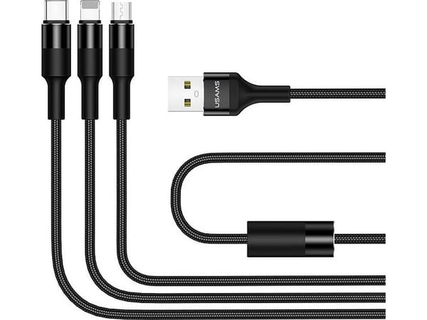 USB-kaapeli Usams USB-A - 1,5 m Czarny (SJ2193IN101)