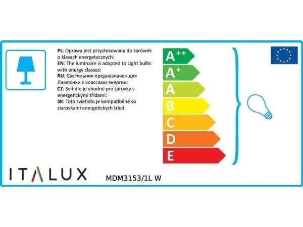 Kattovalaisin Italux Riippuvalaisin MDM3153/1L W