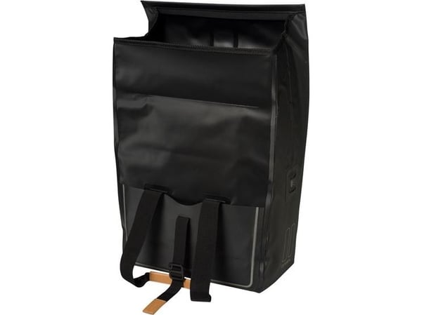 Basil Urban Dry, Bakre, Sykkelveske, Presenning, Svart, 25 l, 5 kg