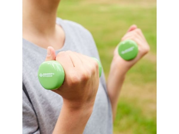 Schildkröt Fitness 960004, Fast vekt Dumbbell, Grønn, 500 g, 2 stykker