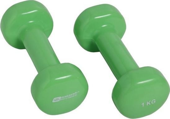 Schildkröt Fitness 960004, Fast vekt Dumbbell, Grønn, 500 g, 2 stykker
