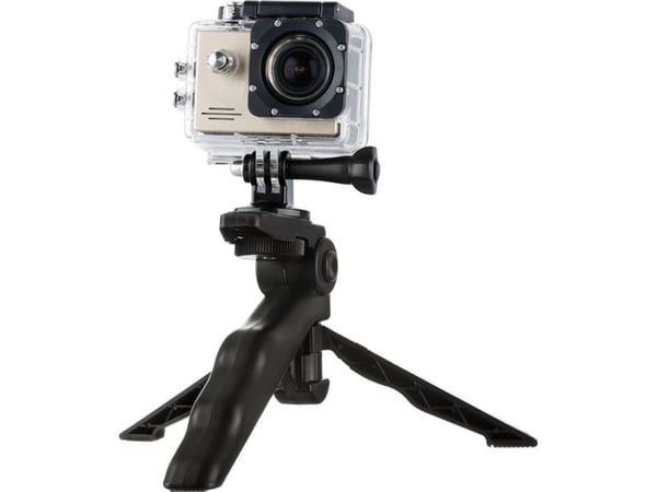 Hurtel feste med ministatativ for actionkameraer GoPro SJCAM svart universell