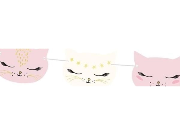 PartyDeco GL11, Garland, Papir, Gull, Rosa, Gratulasjoner, 1400 m, Jente