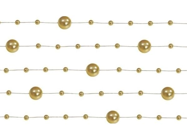 Pärlgirlang guld