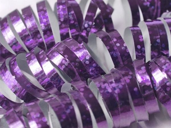 Lys pink holografisk serpentin