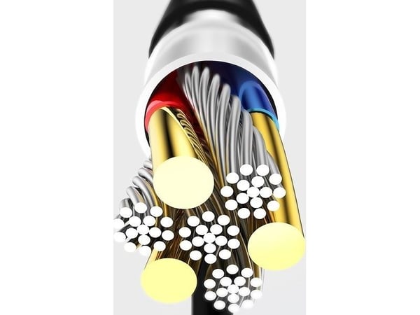 Usams USB-A - Lightning USB-kabel 1 m svart (SJ266USB01)