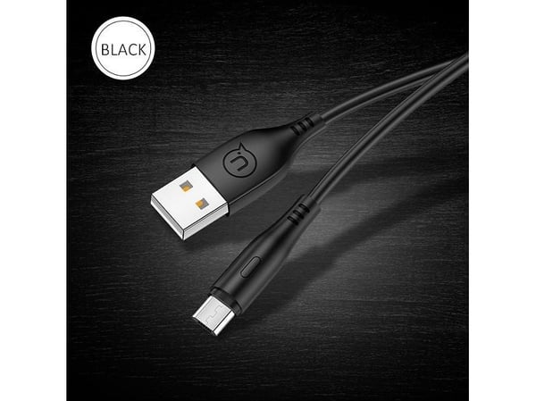 USB-kabel Usams USB-A til microUSB 1 m svart (SJ268USB01)