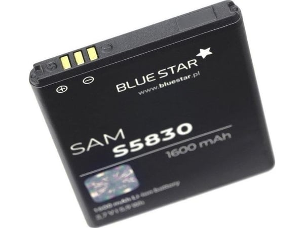 BlueStar 5901737173621, Batteri, Svart, Lithium-Ion (Li-Ion), 1600 mAh, Samsung Galaxy Ace/Gio S5670