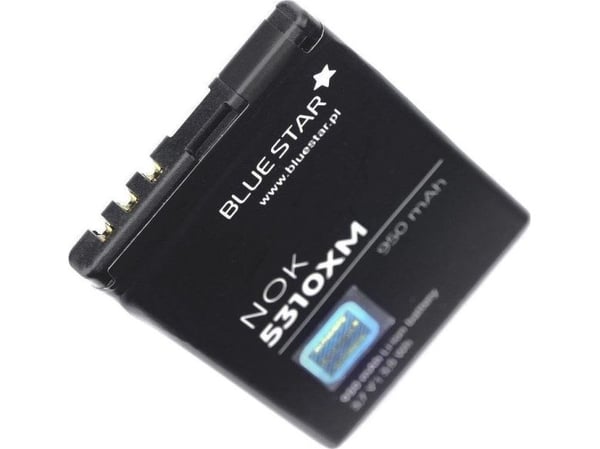 Blue Star-batteri til Nokia 5310 X3-01 6600 fold Li-Ion 950 mAh Analog BL-4CT