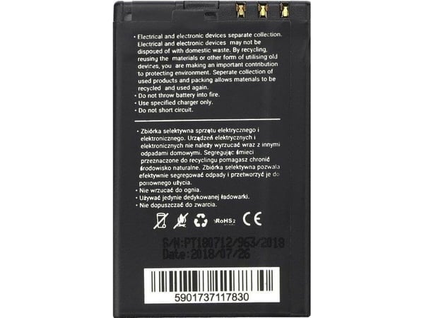Blue Star-batteri til Nokia 5310 X3-01 6600 fold Li-Ion 950 mAh Analog BL-4CT