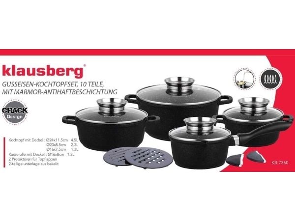 Klausberg grytesett 12 deler (KB-7360)
