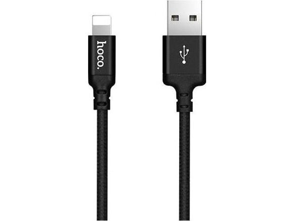USB-kabel Hoco USB-A till Lightning 1 m svart (48745)