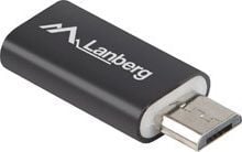 Lanberg - USB-sovitin - USB-C (hun) til Micro-USB Type B (han) - USB 2.0 - lajittelu - lajittelu