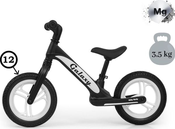 Løpesykkel Milly Mally Galaxy rosa magnet 25 kg