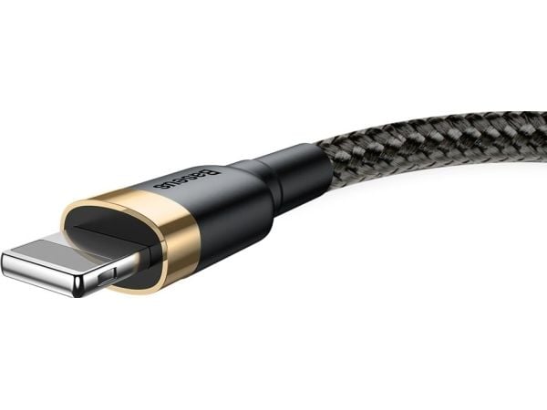 Baseus Cafule, 1 m, Lightning, USB A, Hanstik, Hanstik, Sort, Guld