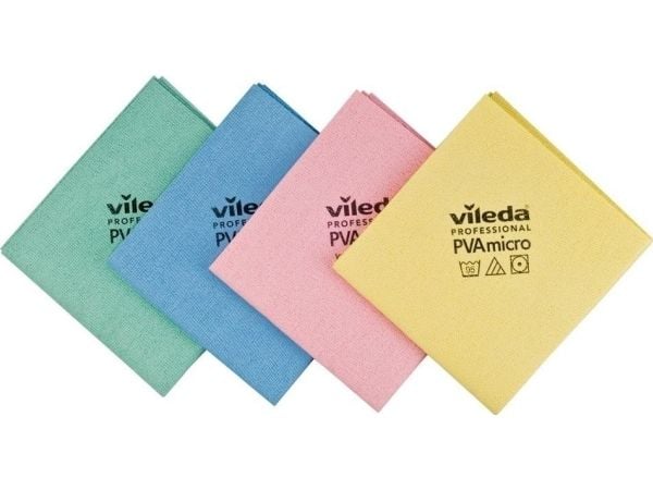 Microfiberklud PVAmicro 38x35cm grøn,5 stk/pk