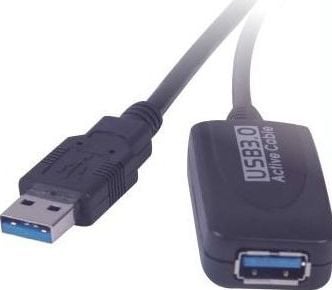 PremiumCord USB-kabel USB-A til USB-A 10 m svart (ku3rep10)