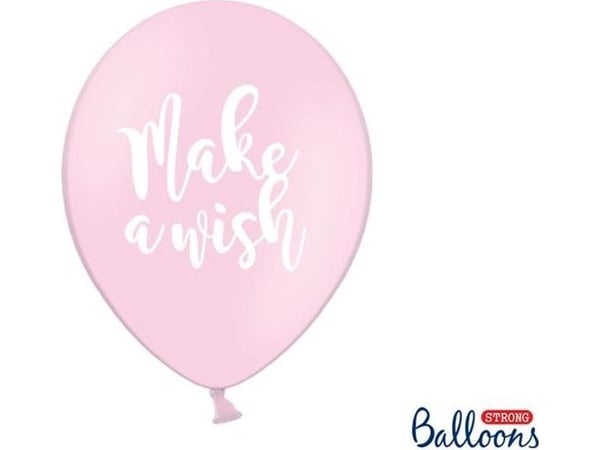 PartyDeco SB14P-204-000-6, Toy balloon, Latex, Sort, Blå, Rosa, Hvit, Oval, 30 cm, 6 stykker