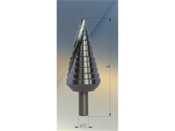 Yleiskäyttöinen poranterä FANAR MULTI-STAGE DRILL FI 6-37MM HSS PG4