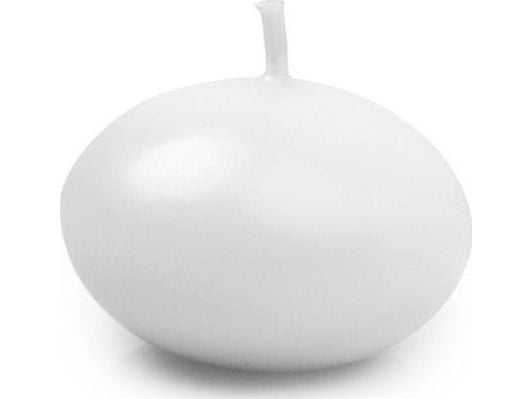 Flytende stearinlys frostet hvit 4 cm - 50 stk