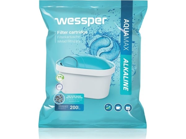 Wessper WES003-ALKALINE, Vattenfilter till dispenser, Blå, Vit