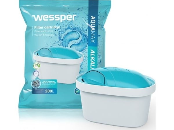 Wessper WES003-ALKALINE, Vattenfilter till dispenser, Blå, Vit