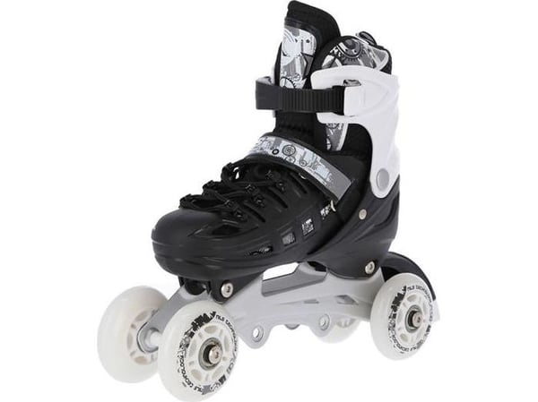 Nils Extreme NH10905 rullesko med utskiftbar plate justerbar sort/hvit str. 39-42