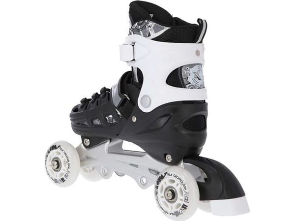 Nils Extreme NH10905 rulleskøyter med utskiftbare plater sort/hvit str. 31-34